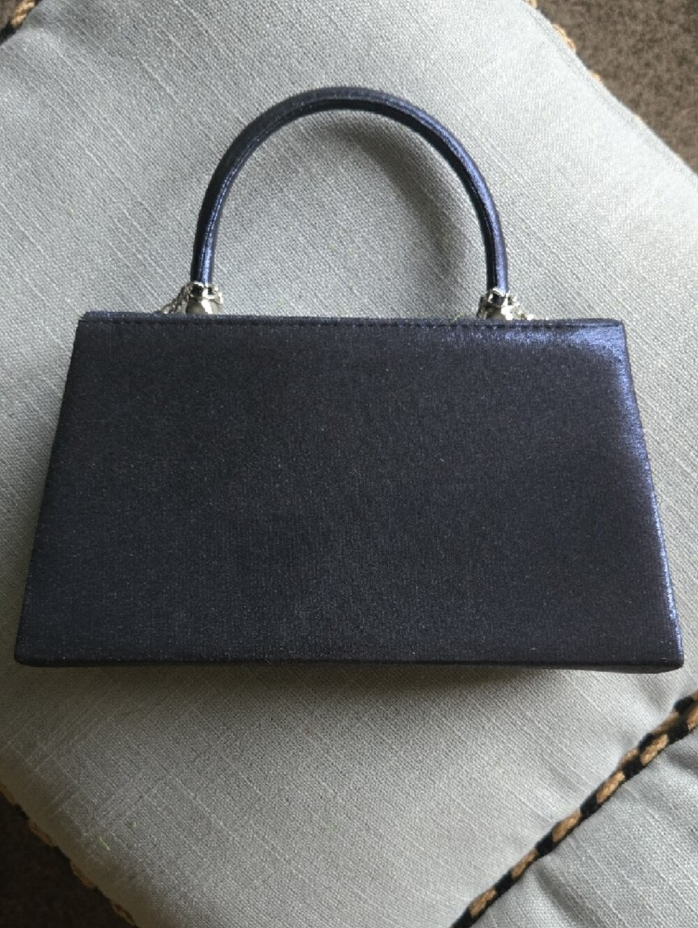 Elegant Navy Sparkle Top-Handle Evening Bag ๐ Women's - Picture 2 of 8